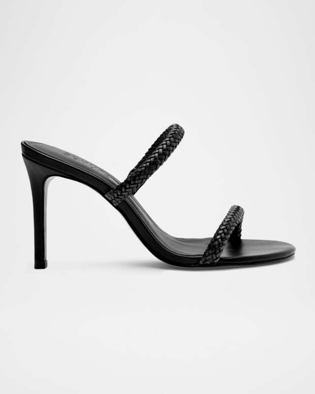 Taliah Woven Leather Dual-Band Sandals